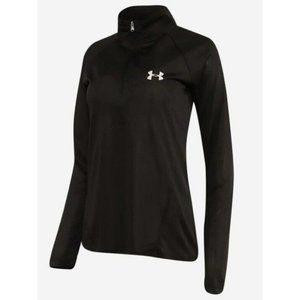 Under Armour Women's Tech 1/2 Zip Top Black 1320126 819 Size Med New With Tags